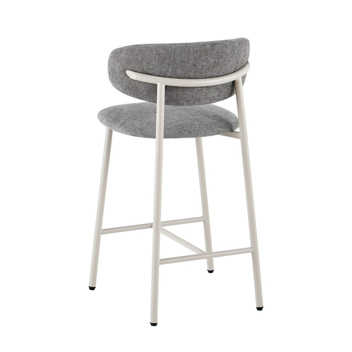 Baro kėdė PRIMO BAR GREY, pilka, lininė, pilkos kojos 5 Baro kėdė PRIMO BAR GREY, pilka, lininė, pilkos kojos 5