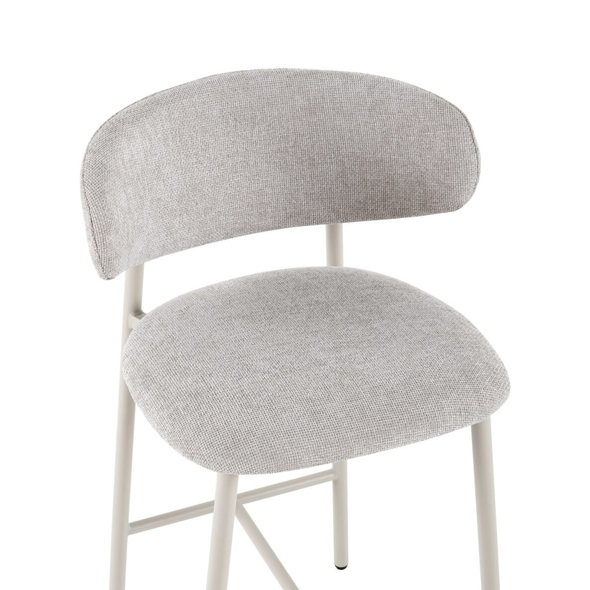 Baro kėdė PRIMO BAR GREY, šviesiai pilka, lininė, pilkos kojos 2 Baro kėdė PRIMO BAR GREY, šviesiai pilka, lininė, pilkos kojos 2