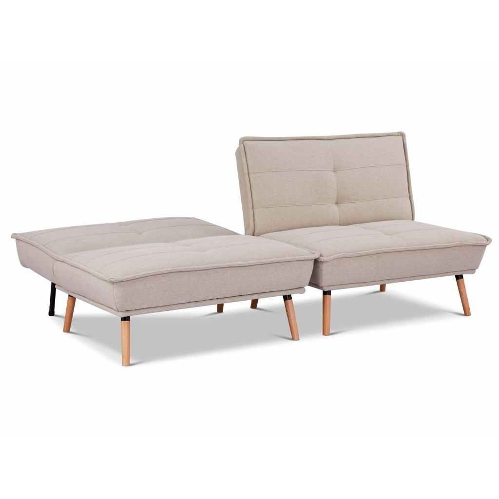 Dvivietė sofa-lova AMBER, smėlio 3