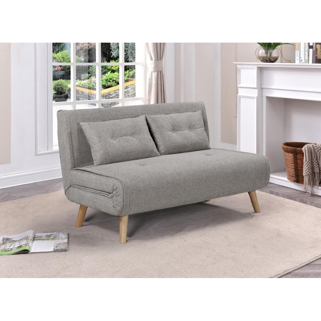 Dvivietė sofa-lova TEMPO, pilka Dvivietė sofa-lova TEMPO, pilka