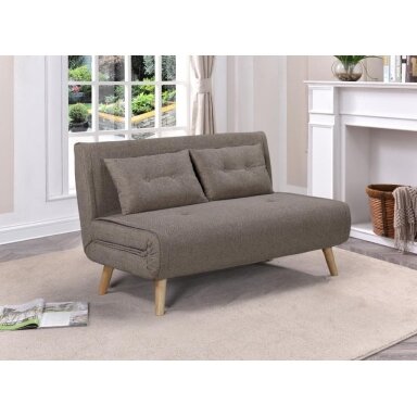 Dvivietė sofa-lova TEMPO, pilkai ruda (taupe) Dvivietė sofa-lova TEMPO, pilkai ruda (taupe)
