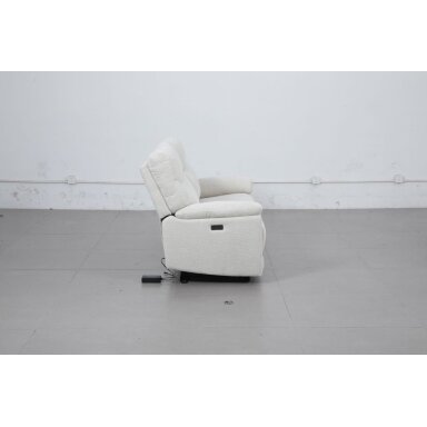 Dvivietė sofa su elektriniais reglaineriais 51197M, šviesiai pilka Dvivietė sofa su elektriniais reglaineriais 51197M, šviesiai pilka