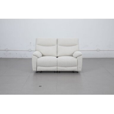 Dvivietė sofa su reglaineriais 51197M, šviesiai pilka Dvivietė sofa su reglaineriais 51197M, šviesiai pilka