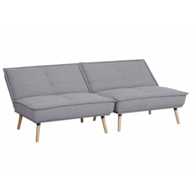 Dvivietė sofa-lova AMBER, šviesiai pilka 3