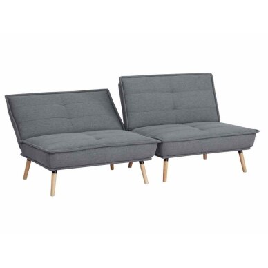 Dvivietė sofa-lova AMBER, tamsiai pilka 1 Dvivietė sofa-lova AMBER, tamsiai pilka 1