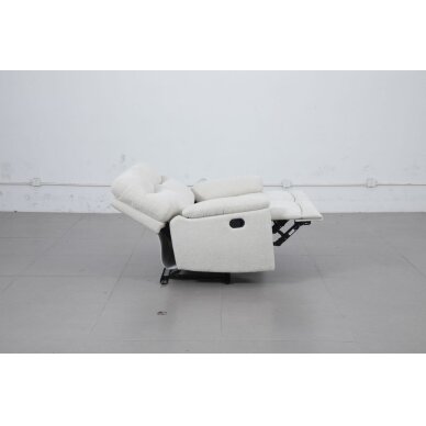 Dvivietė sofa su reglaineriais 51197M, šviesiai pilka 2 Dvivietė sofa su reglaineriais 51197M, šviesiai pilka 2