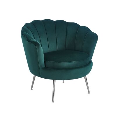 Fotelis aksomas (S) - Riviera 38 žalias