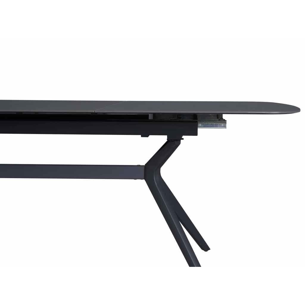 Išskleidžiamas valgomojo stalas DELF 160-204x90 cm, pilka 5