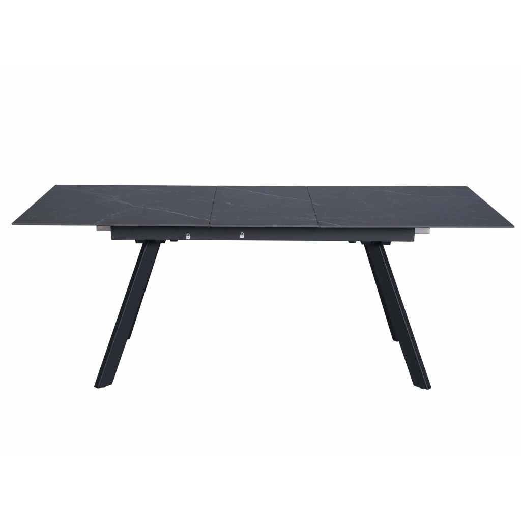 Išskleidžiamas valgomojo stalas MARS 160-205x90 cm, juoda 1
