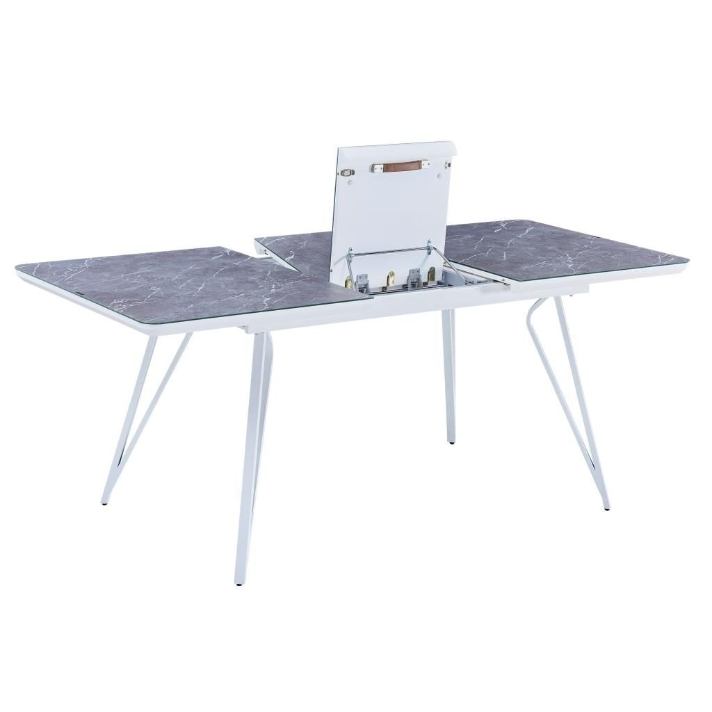 Išskleidžiamas valgomojo stalas TERRA 140-180x85 cm, pilka 2
