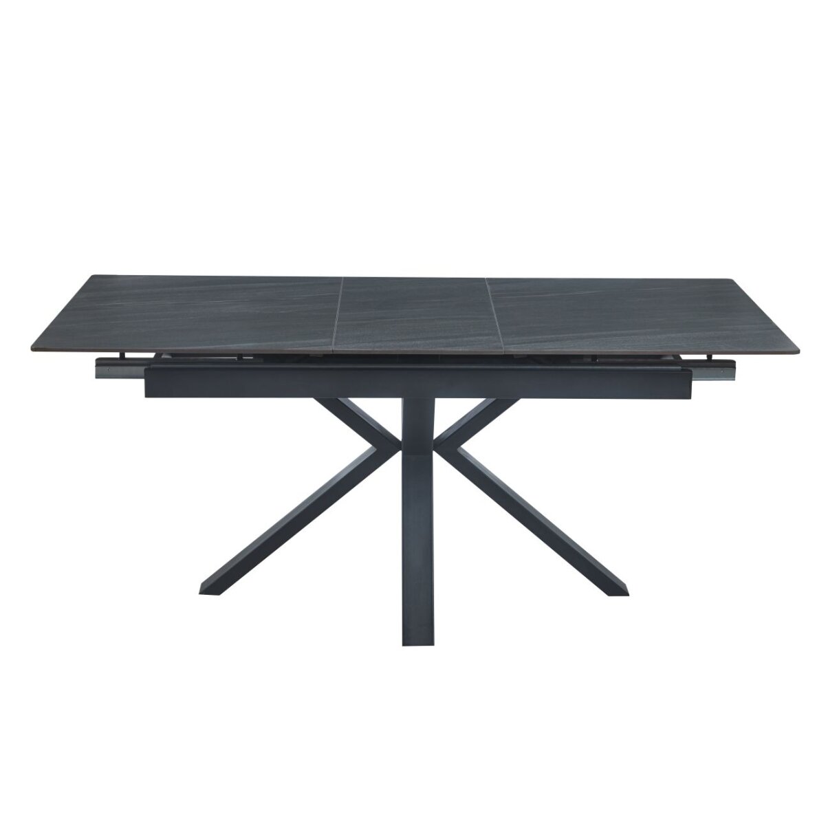 Išskleidžiamas stalas (pilkas mat) 140(180)x85 1