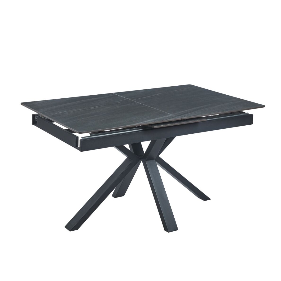 Išskleidžiamas stalas (pilkas mat) 140(180)x85 4 Išskleidžiamas stalas (pilkas mat) 140(180)x85 4