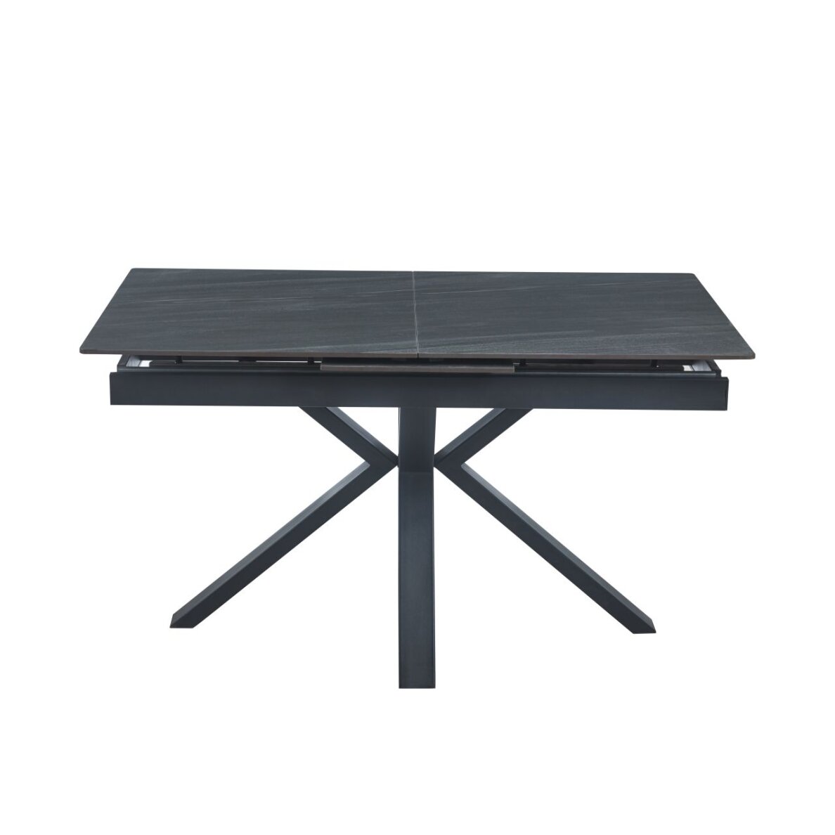 Išskleidžiamas stalas (pilkas mat) 140(180)x85