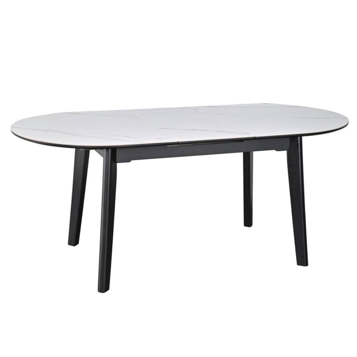 Išskleidžiamas valgomojo stalas ARES 140-180x85 cm, matinė balta 2 Išskleidžiamas valgomojo stalas ARES 140-180x85 cm, matinė balta 2