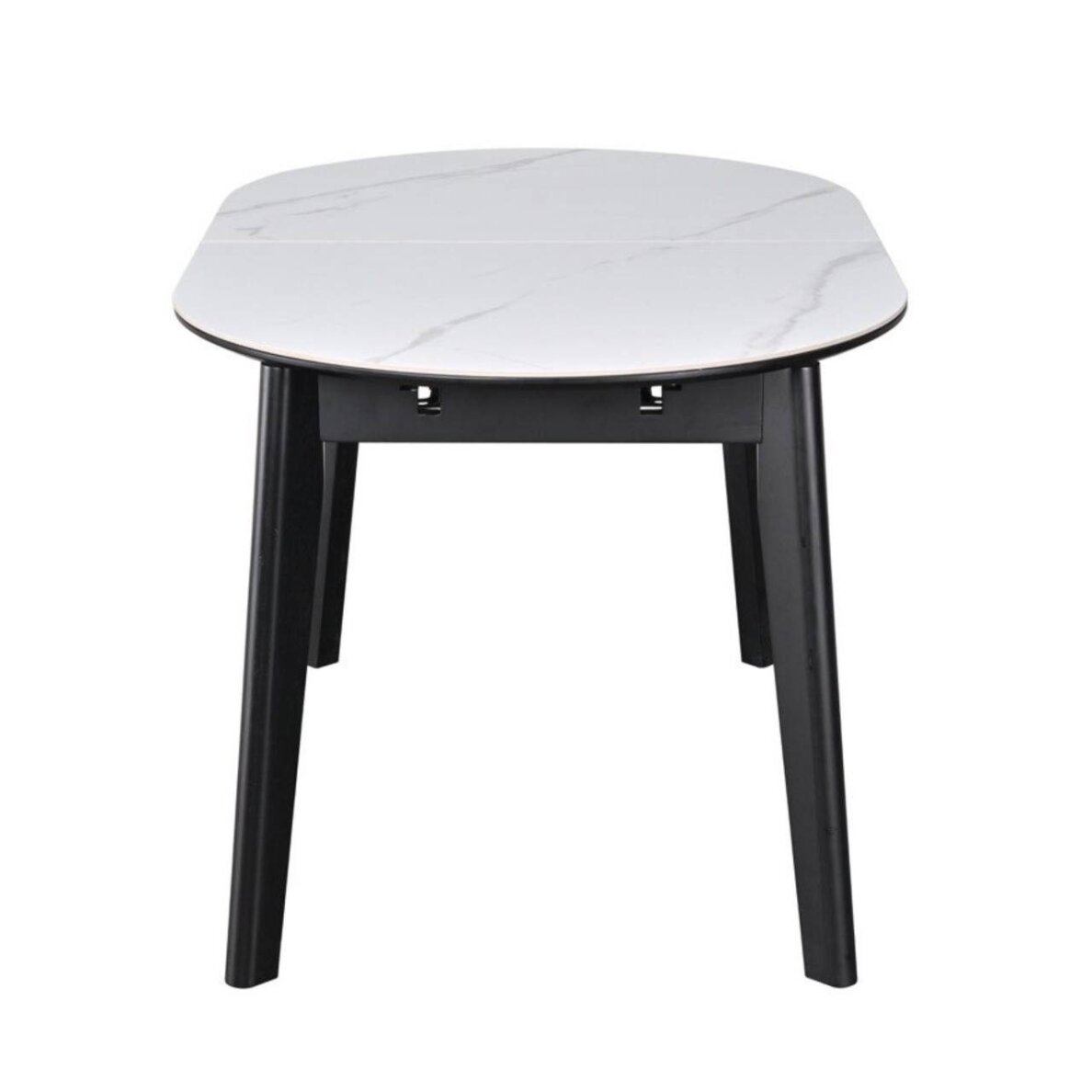 Išskleidžiamas valgomojo stalas ARES 140-180x85 cm, matinė balta 4 Išskleidžiamas valgomojo stalas ARES 140-180x85 cm, matinė balta 4
