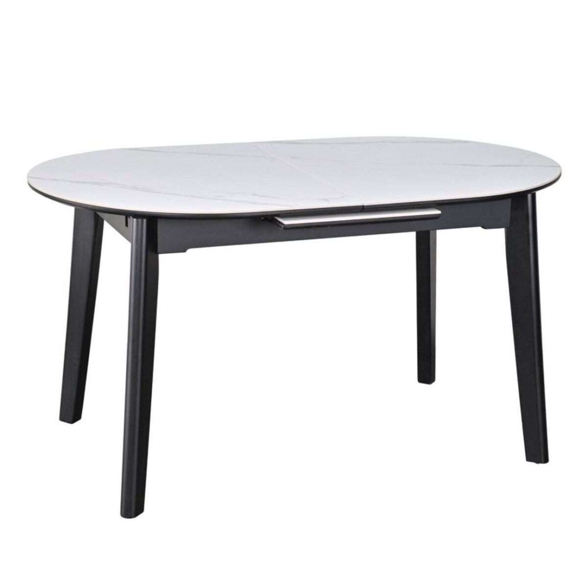 Išskleidžiamas valgomojo stalas ARES 140-180x85 cm, matinė balta