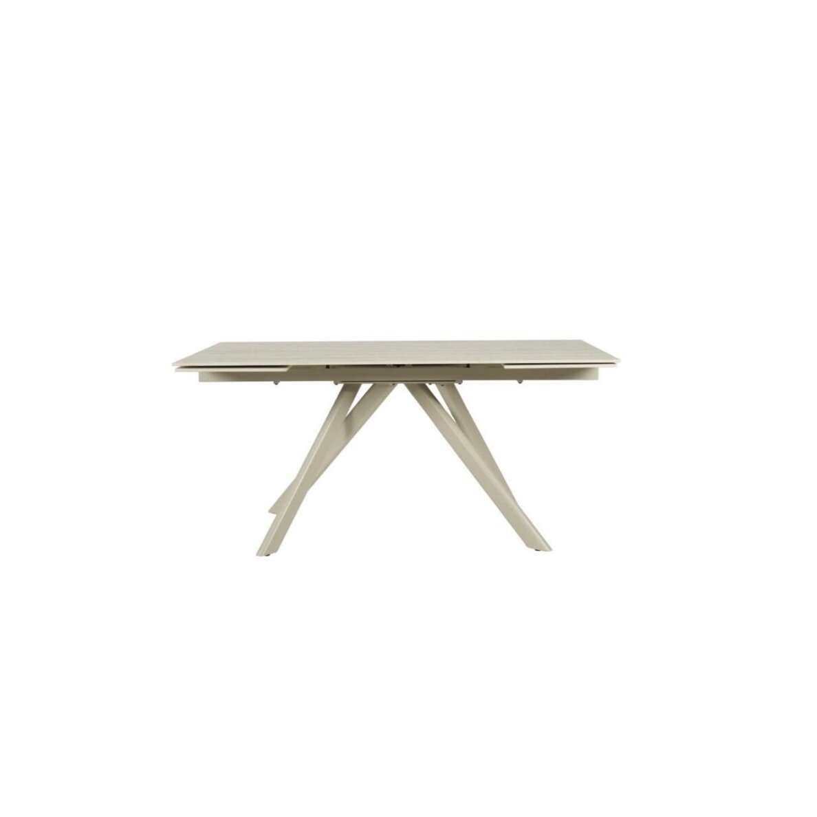 Išskleidžiamas valgomojo stalas CALISTO 160-240x90 cm, matinė smėlio (camel) 2