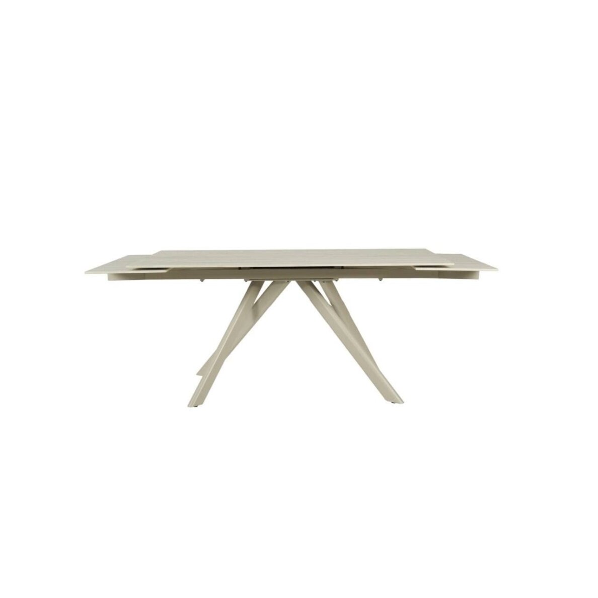 Išskleidžiamas valgomojo stalas CALISTO 160-240x90 cm, matinė smėlio (camel) 4