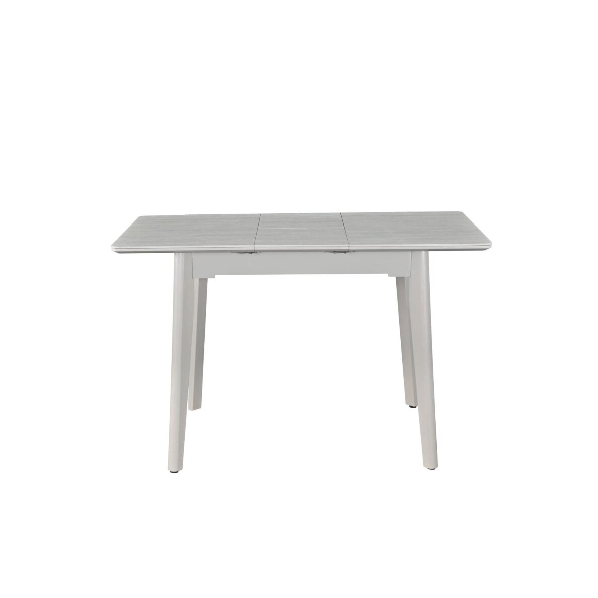 Išskleidžiamas valgomojo stalas CARINA 90-120x70 cm, auksinis travertinas, pilkos kojos 3 Išskleidžiamas valgomojo stalas CARINA 90-120x70 cm, auksinis travertinas, pilkos kojos 3