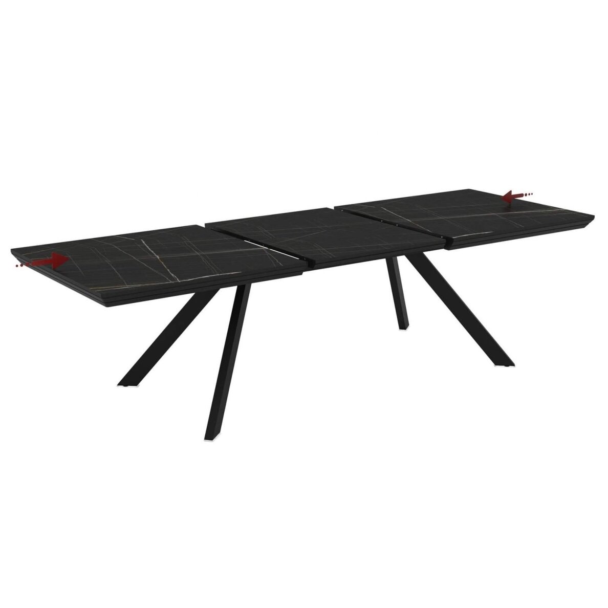 Išskleidžiamas valgomojo stalas CORIN 200-255x100 cm, matinė Sonata 3