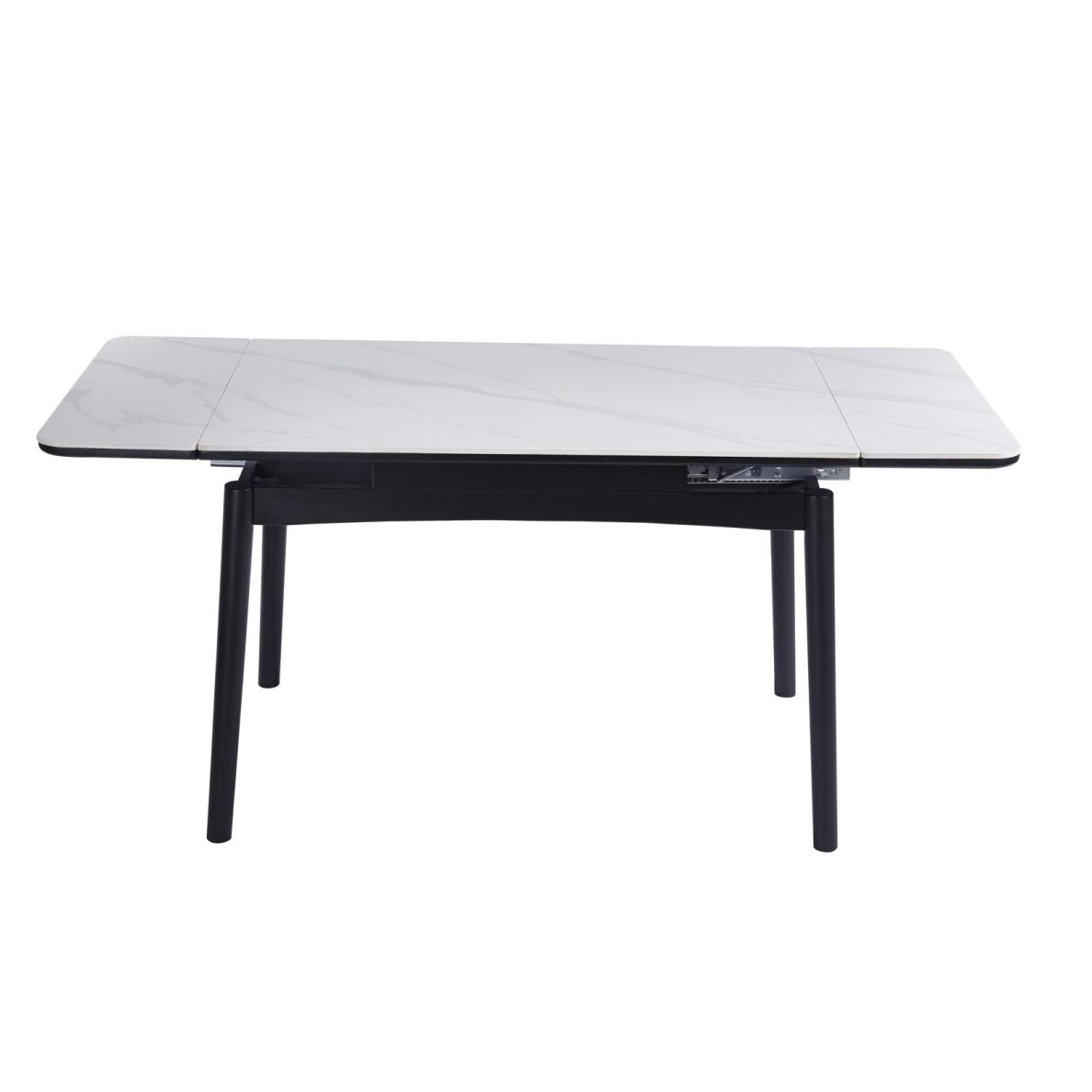 Išskleidžiamas valgomojo stalas DOVE 120-180x80 cm, matinė balta 4