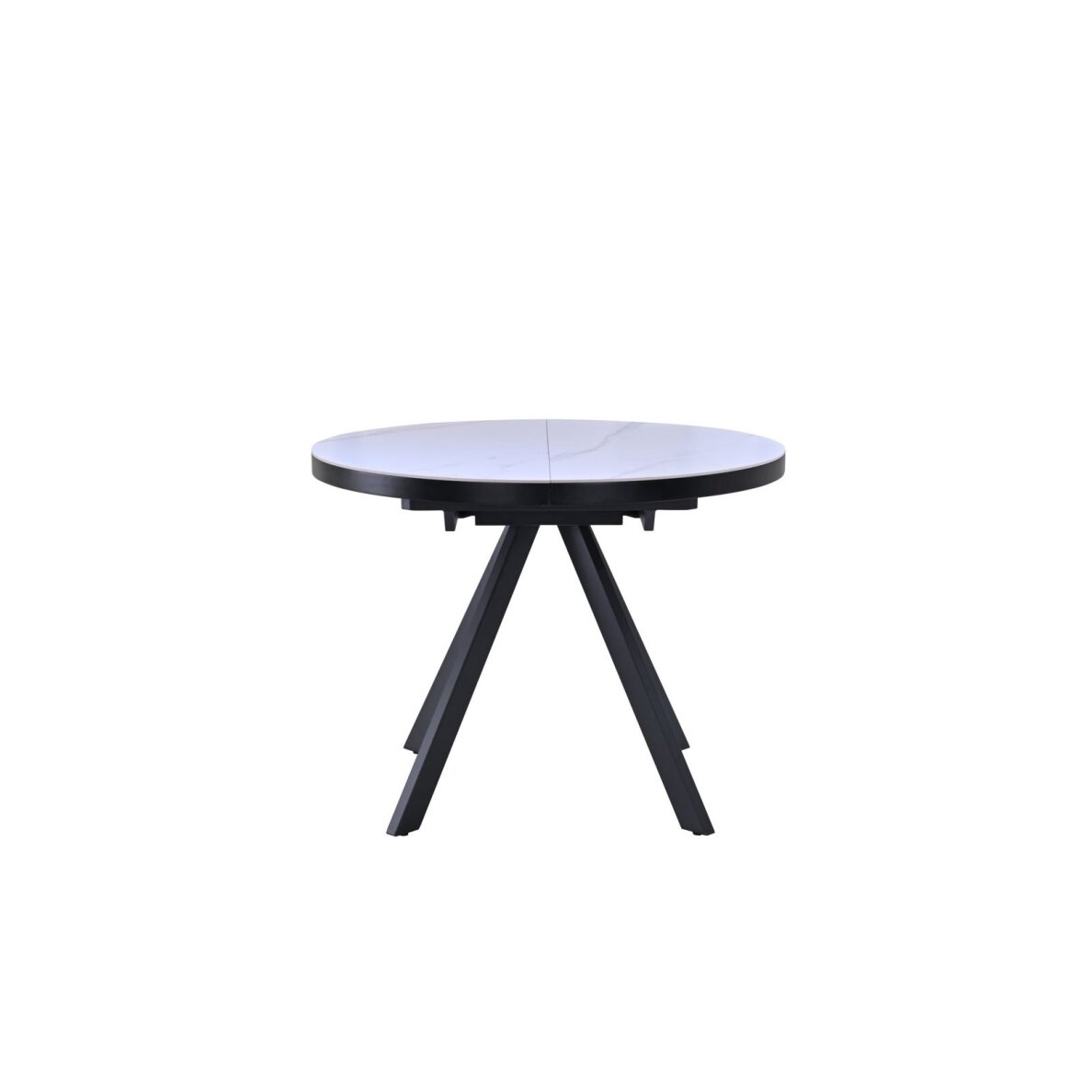 Išskleidžiamas valgomojo stalas LIBRA 100-130x100 cm, matinė balta Išskleidžiamas valgomojo stalas LIBRA 100-130x100 cm, matinė balta