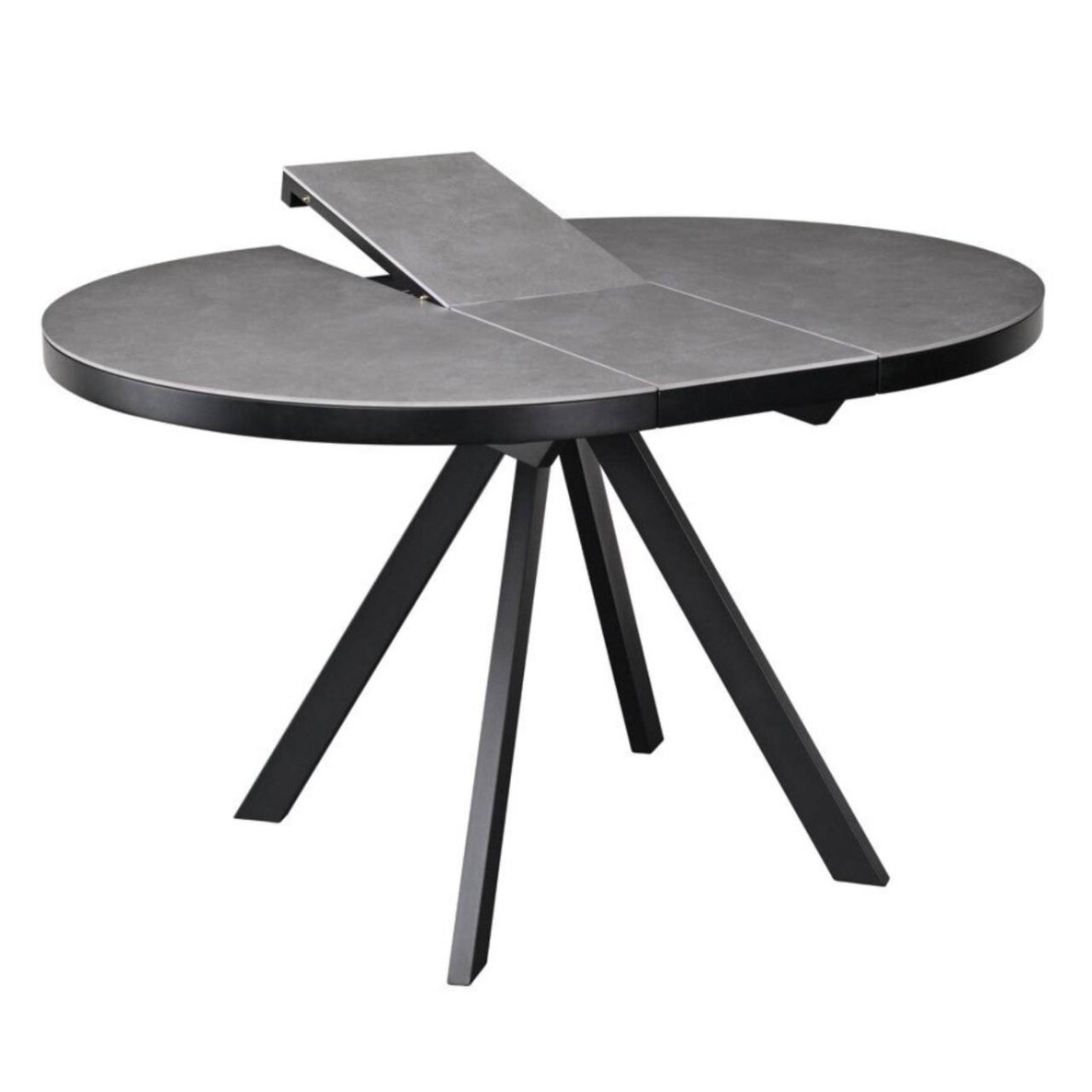 Išskleidžiamas valgomojo stalas LIBRA 100-130x100 cm, matinė pilka 1 Išskleidžiamas valgomojo stalas LIBRA 100-130x100 cm, matinė pilka 1