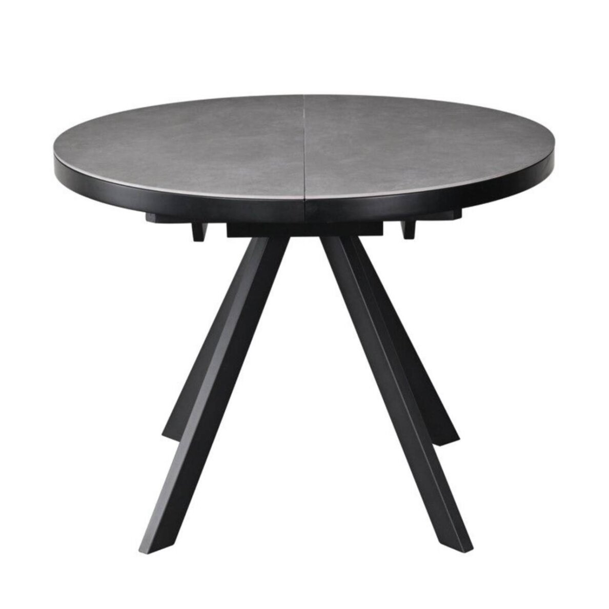 Išskleidžiamas valgomojo stalas LIBRA 100-130x100 cm, matinė pilka 2 Išskleidžiamas valgomojo stalas LIBRA 100-130x100 cm, matinė pilka 2