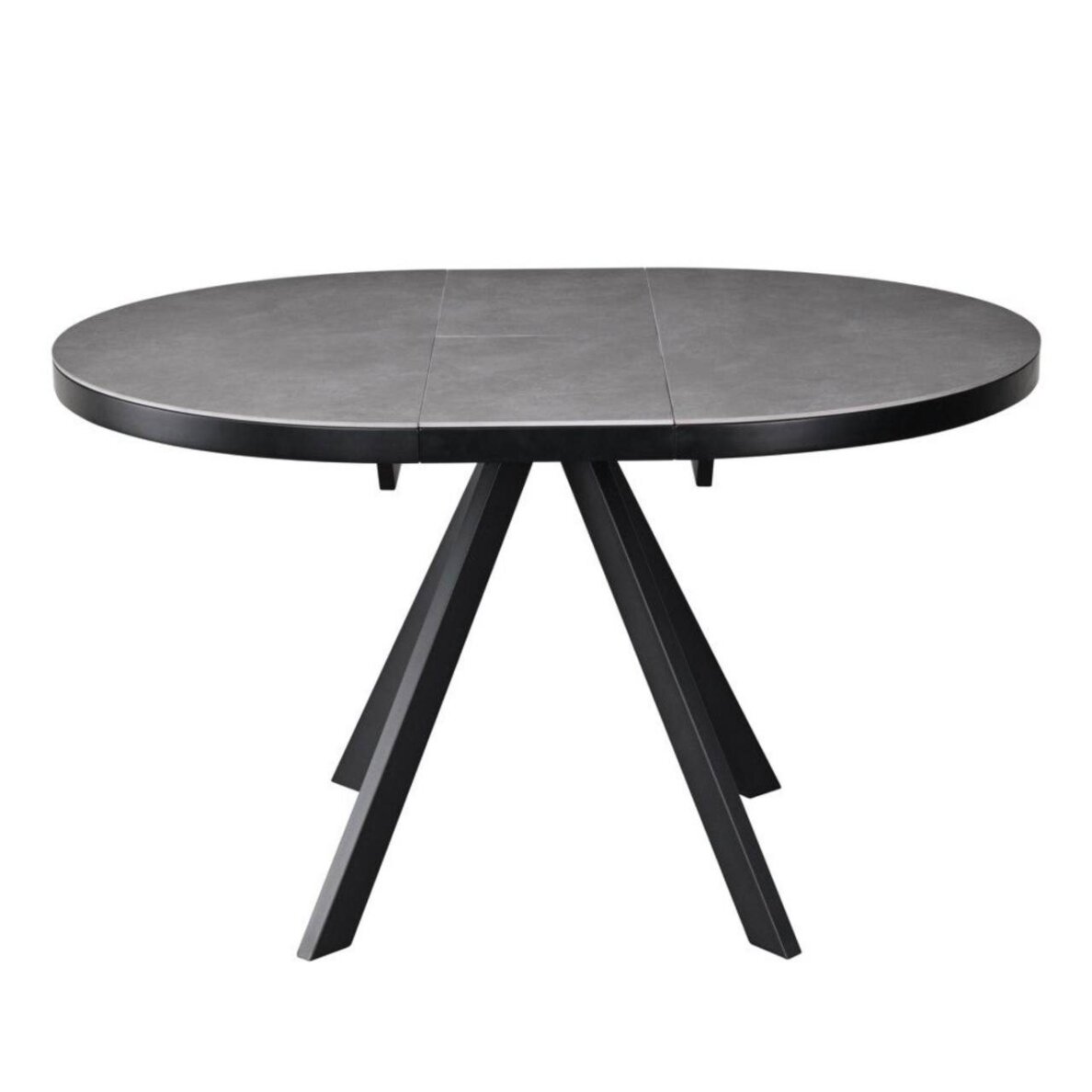 Išskleidžiamas valgomojo stalas LIBRA 100-130x100 cm, matinė pilka 3