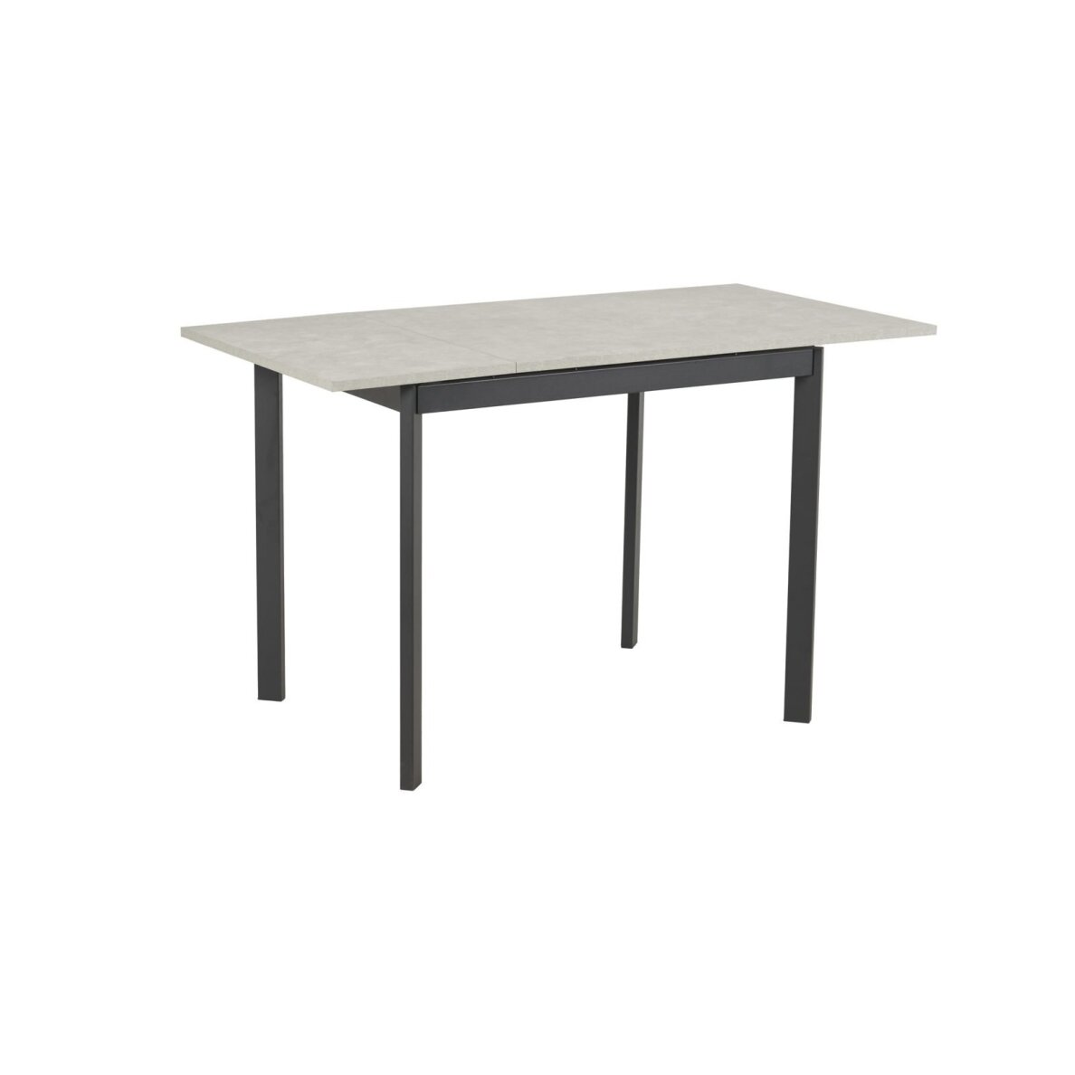 Išskleidžiamas valgomojo stalas LOFT 90-125x70 cm, pilka 3
