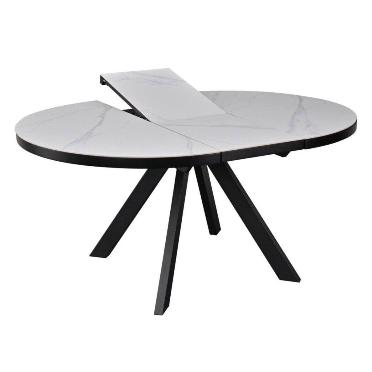 Išskleidžiamas valgomojo stalas LYRA 120-160x120 cm, matinė balta 3 Išskleidžiamas valgomojo stalas LYRA 120-160x120 cm, matinė balta 3