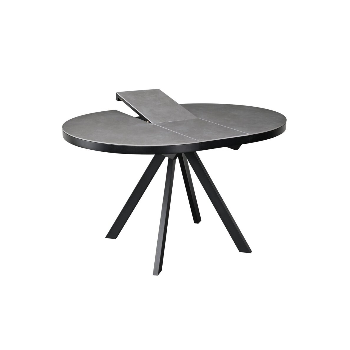 Išskleidžiamas valgomojo stalas LYRA 120-160x120 cm, matinė pilka 1