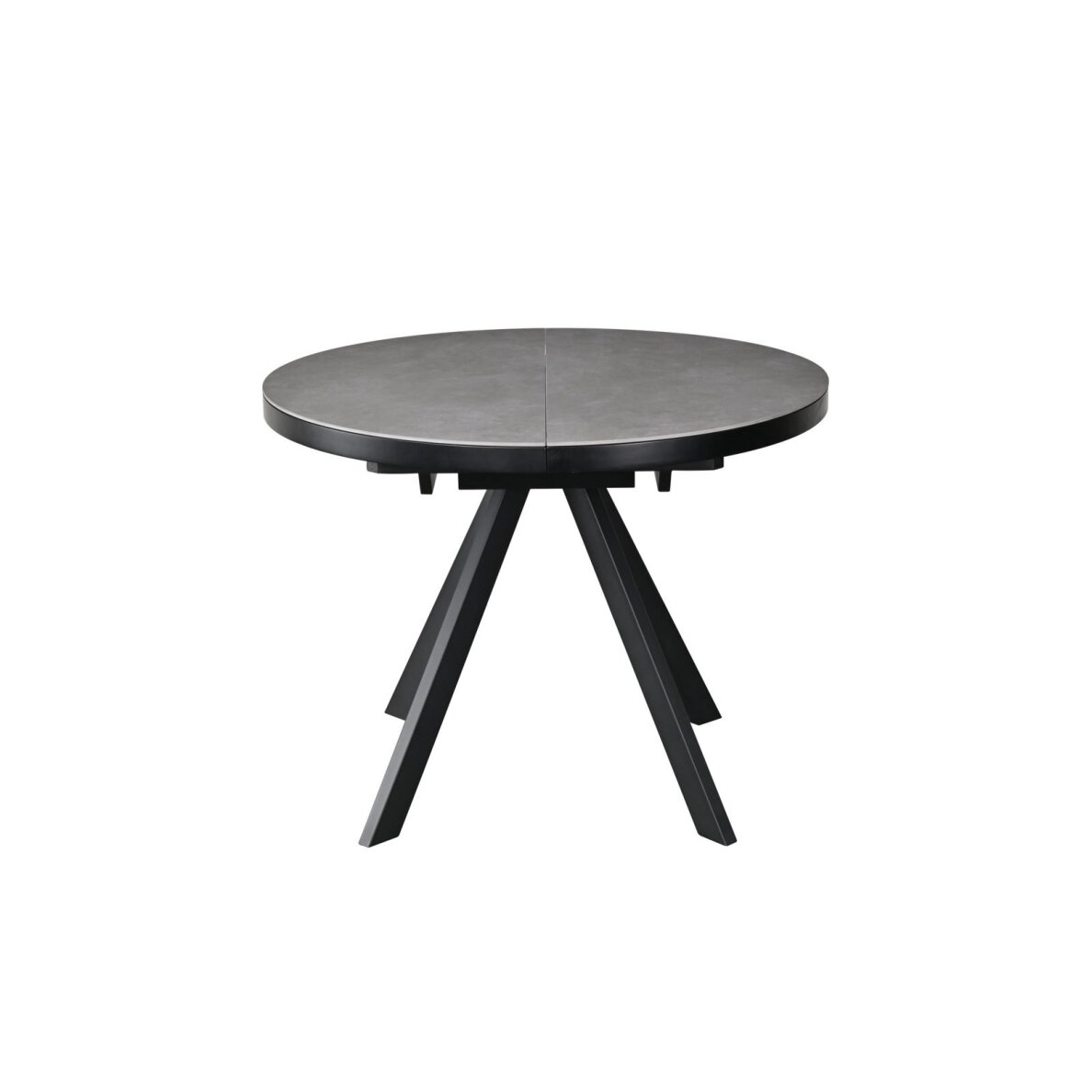 Išskleidžiamas valgomojo stalas LYRA 120-160x120 cm, matinė pilka