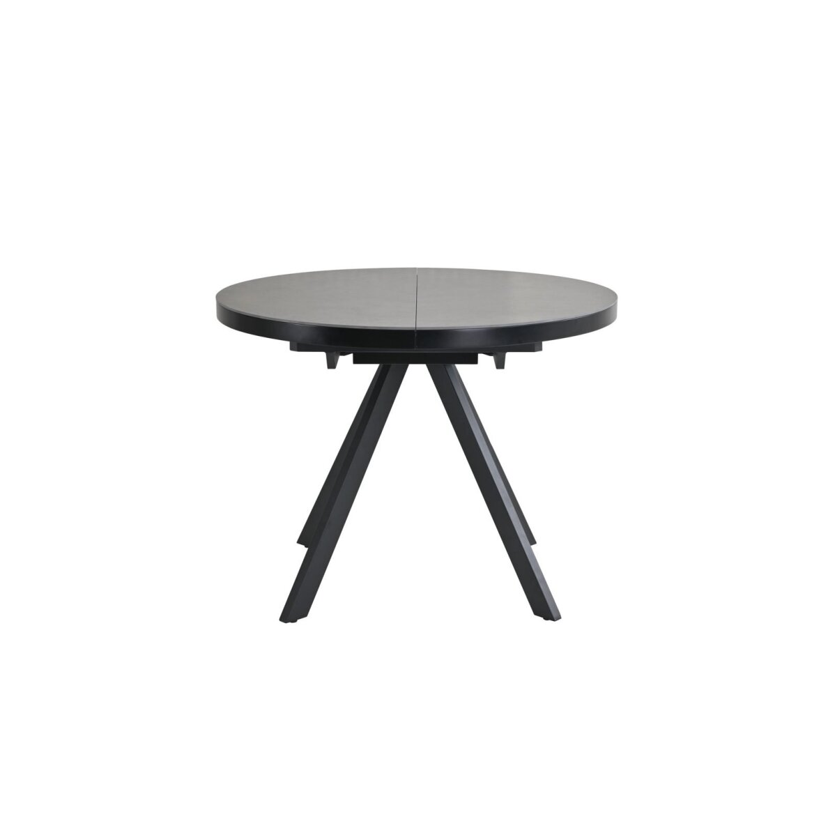 Išskleidžiamas valgomojo stalas LYRA 120-160x120 cm, matinė šviesiai pilka