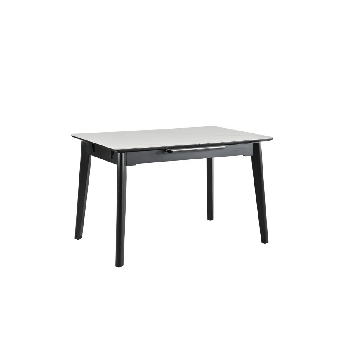 Išskleidžiamas valgomojo stalas OSTEN 110-140x80 cm, matinė balta 3