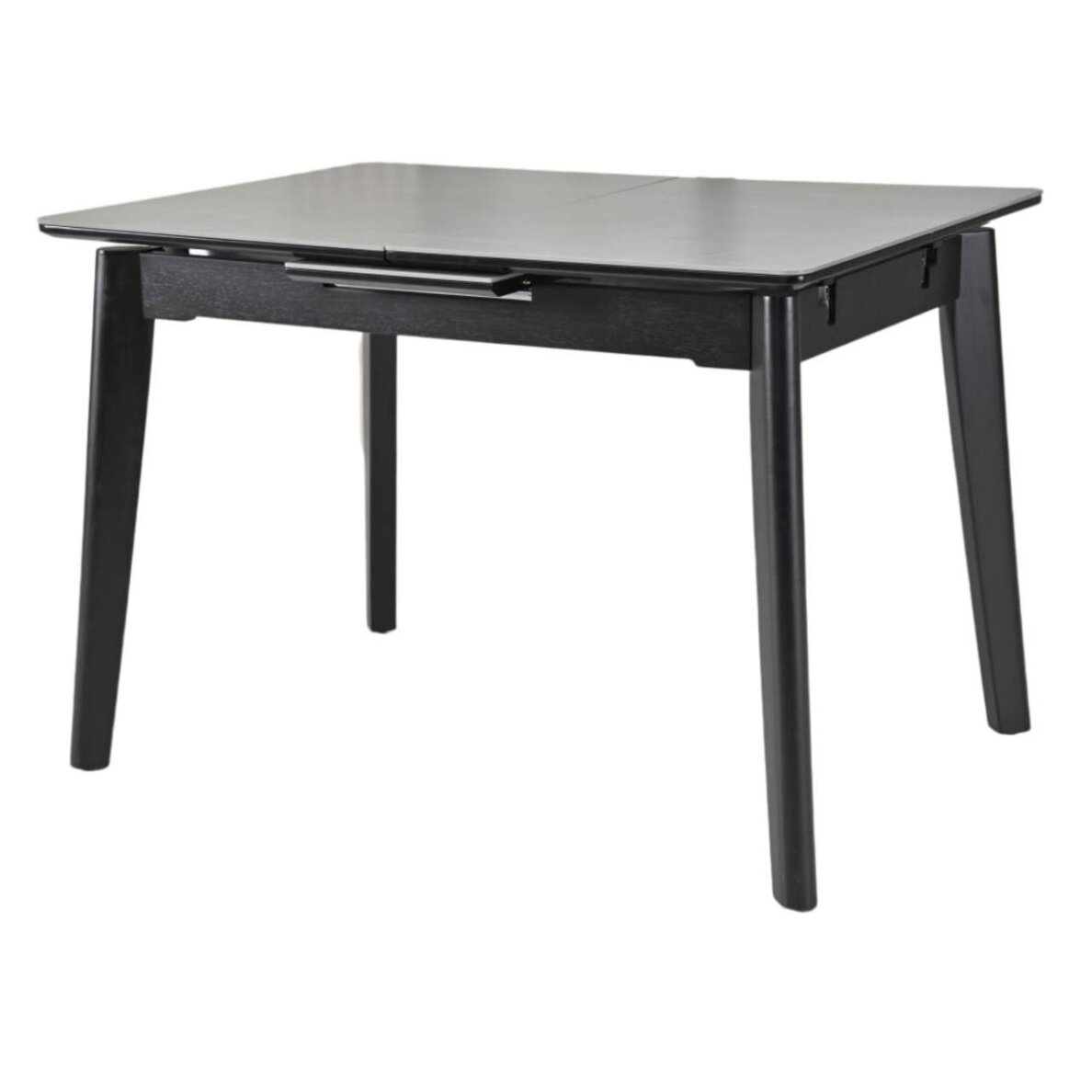 Išskleidžiamas valgomojo stalas OSTEN 110-140x80 cm, matinė pilka 1