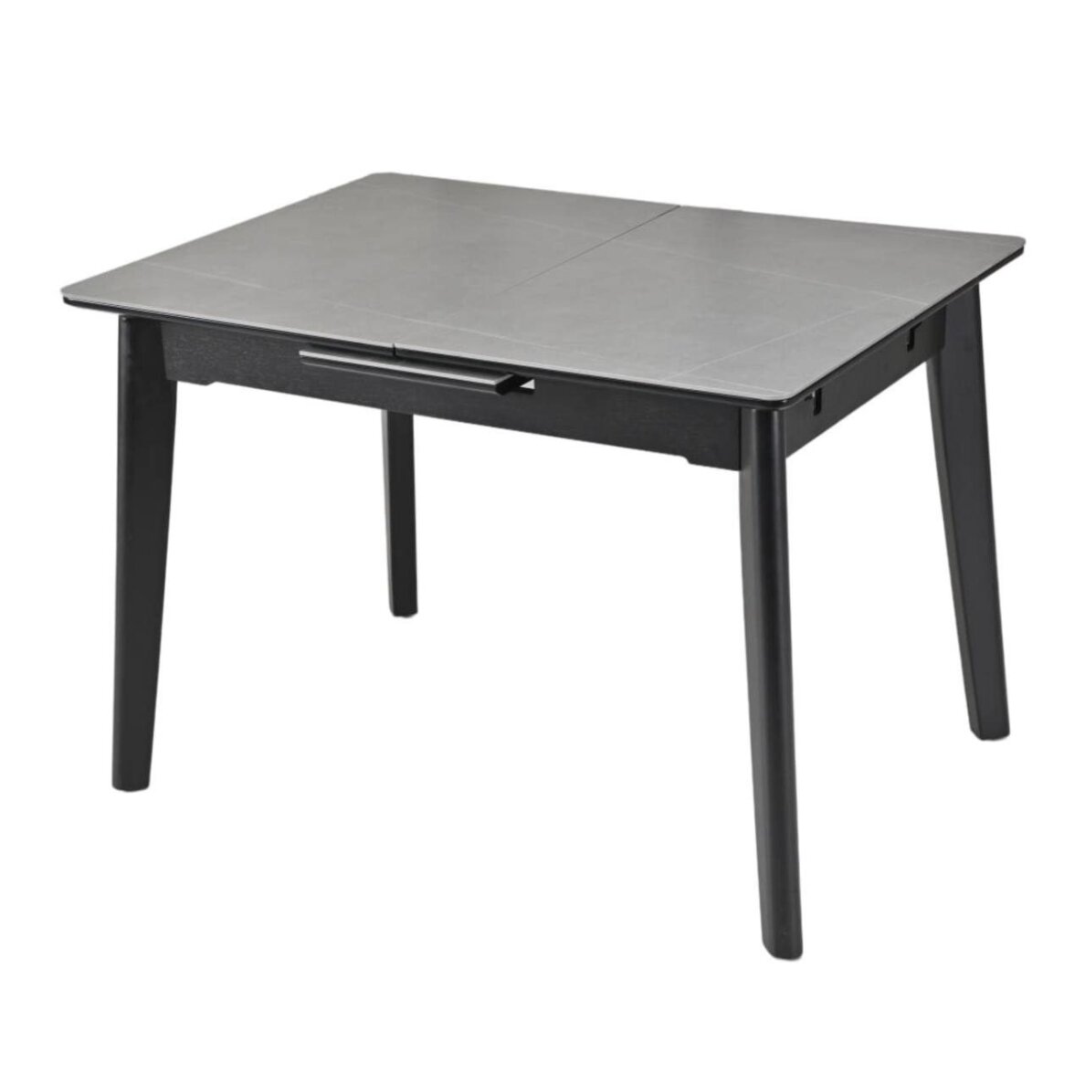 Išskleidžiamas valgomojo stalas OSTEN 110-140x80 cm, matinė pilka 4