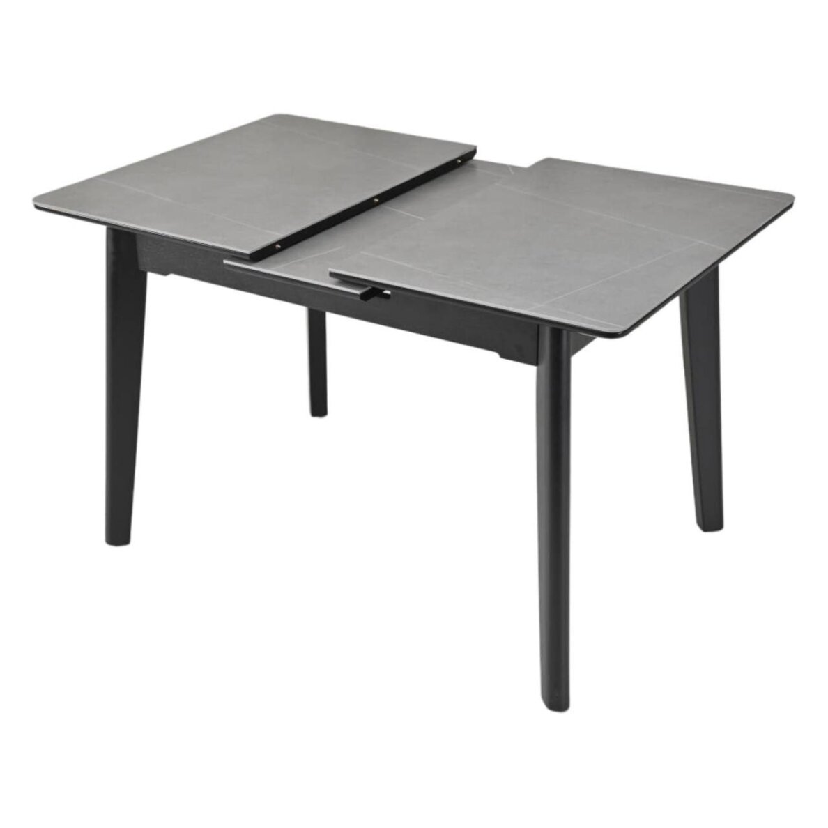 Išskleidžiamas valgomojo stalas OSTEN 110-140x80 cm, matinė pilka 5 Išskleidžiamas valgomojo stalas OSTEN 110-140x80 cm, matinė pilka 5