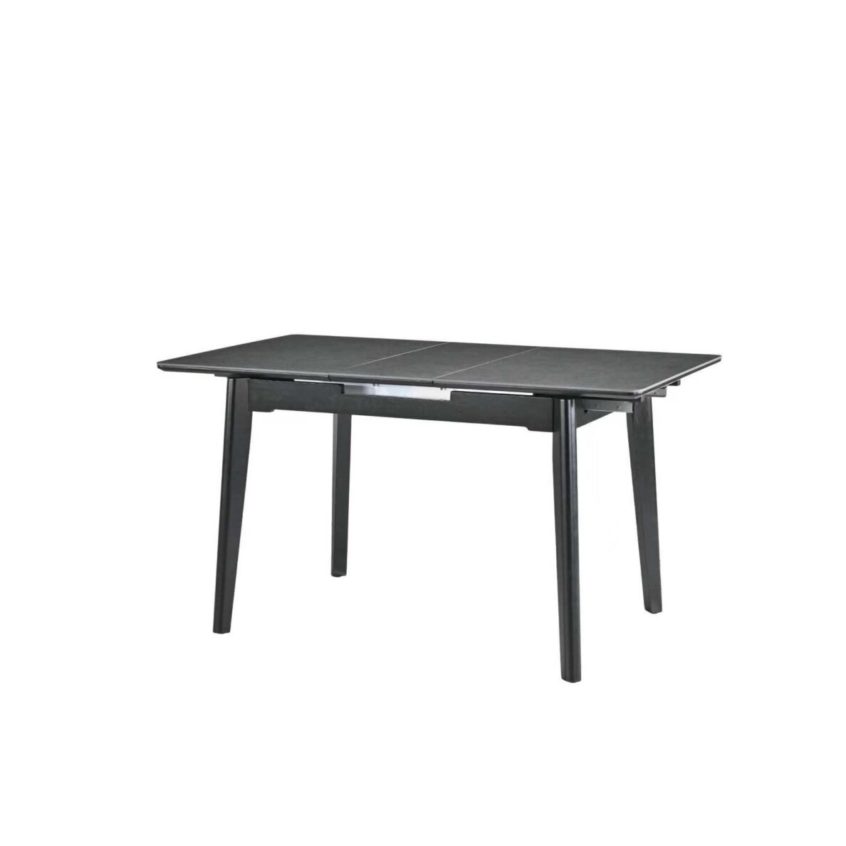 Išskleidžiamas valgomojo stalas OSTEN 110-140x80 cm, matinė tamsiai pilka 3