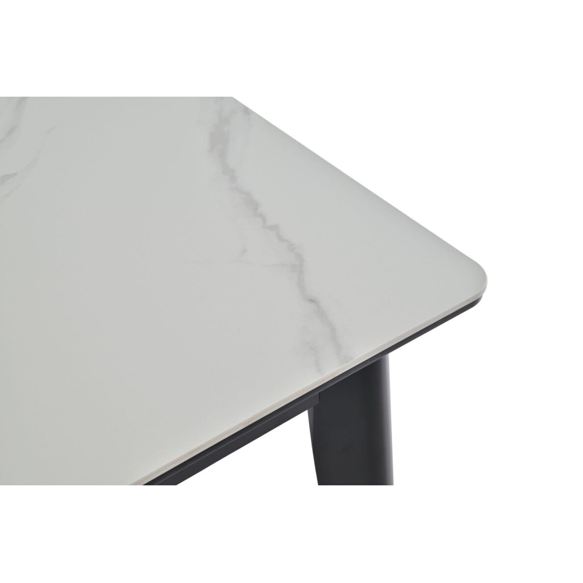 Išskleidžiamas valgomojo stalas OSTEN 120-160x80 cm, matinė balta 4