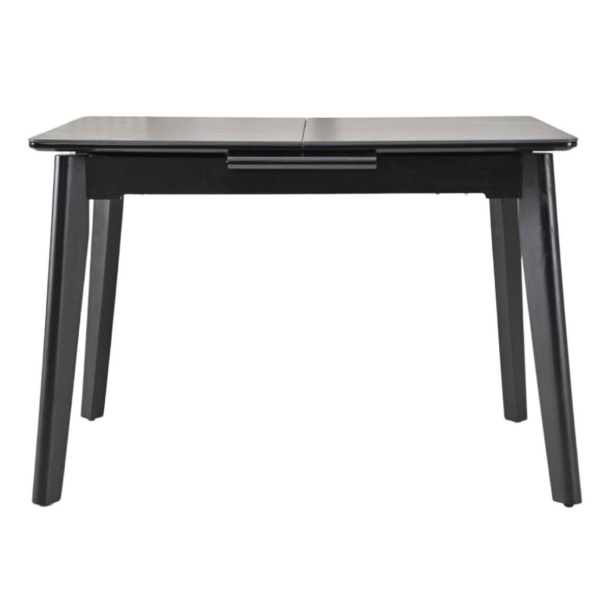 Išskleidžiamas valgomojo stalas OSTEN 140-180x80 cm, matinė juoda 1