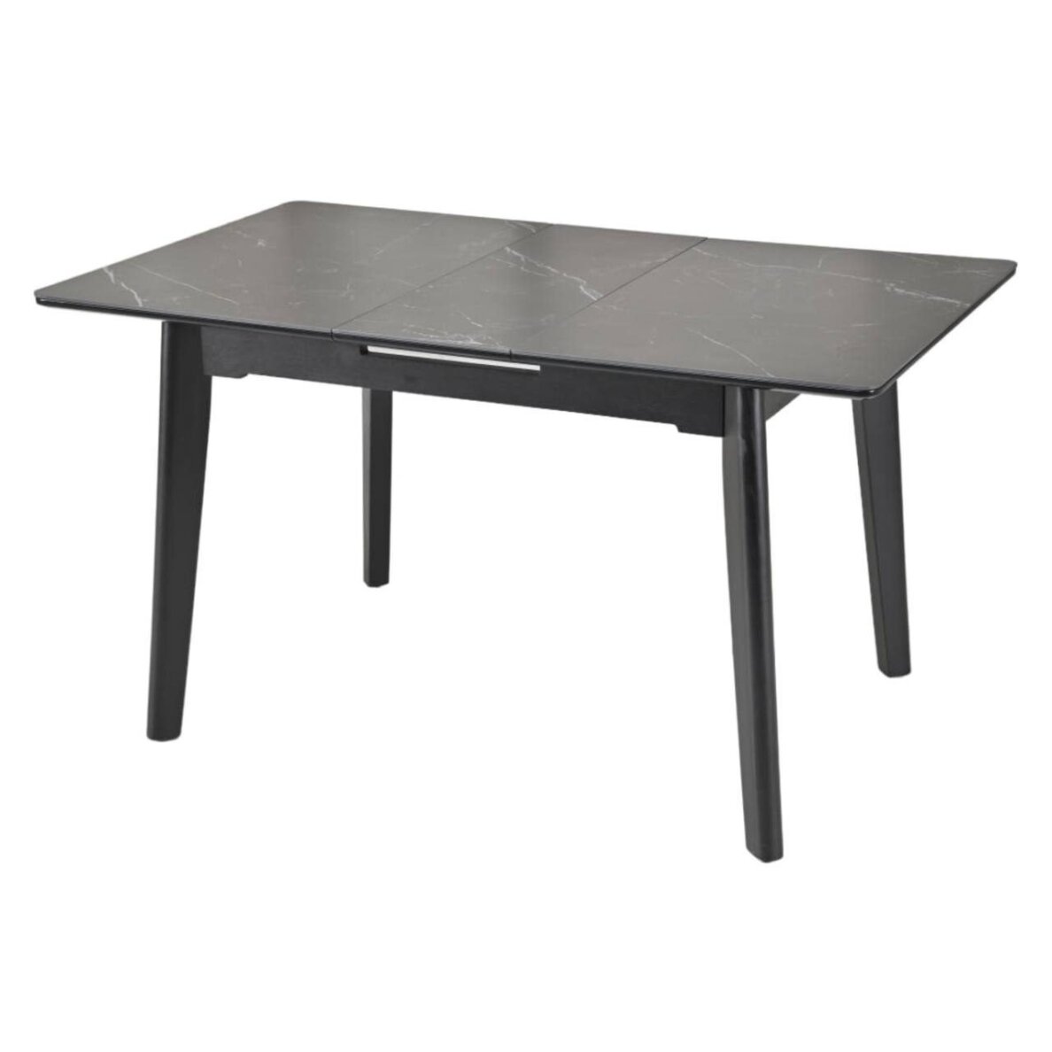 Išskleidžiamas valgomojo stalas OSTEN 140-180x80 cm, matinė juoda 5