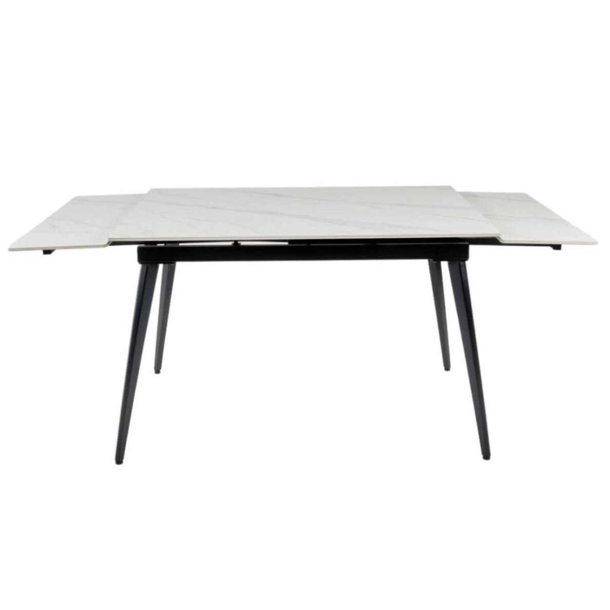 Išskleidžiamas valgomojo stalas REEF 120-180x80 cm, matinis baltas marmuras 4 Išskleidžiamas valgomojo stalas REEF 120-180x80 cm, matinis baltas marmuras 4