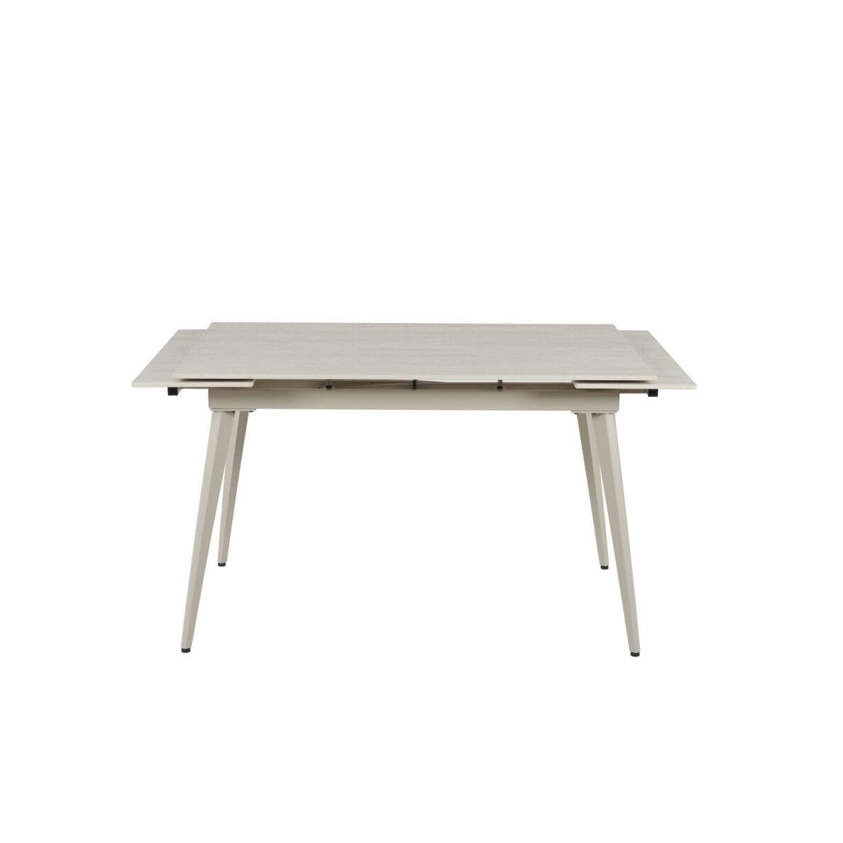 Išskleidžiamas valgomojo stalas REEF 120-180x80 cm, matinis šviesus travertinas, pilkos kojos 2 Išskleidžiamas valgomojo stalas REEF 120-180x80 cm, matinis šviesus travertinas, pilkos kojos 2