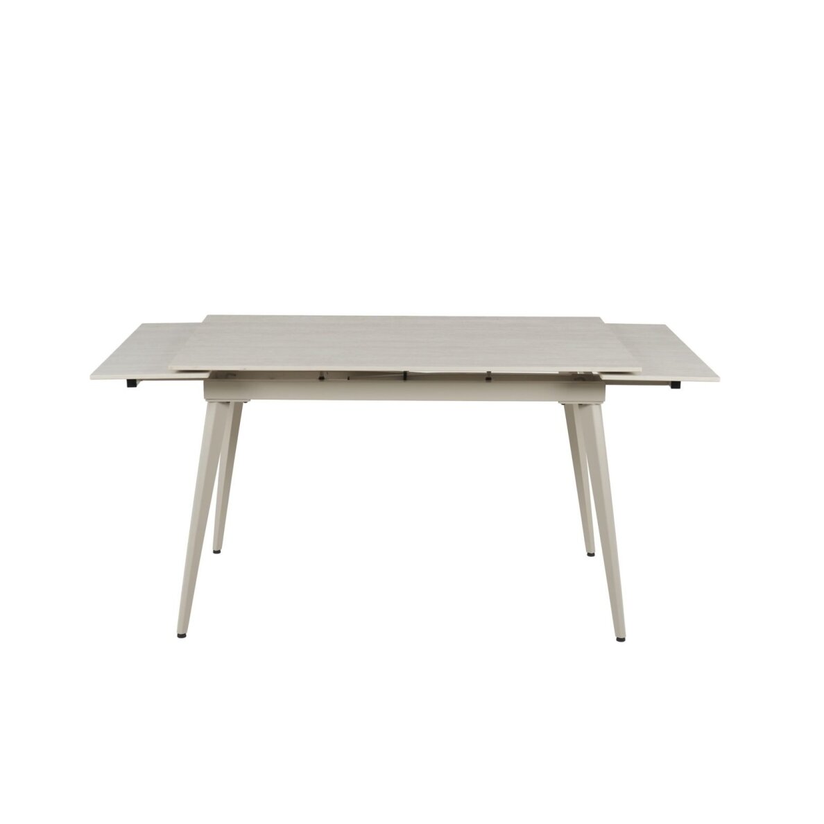 Išskleidžiamas valgomojo stalas REEF 120-180x80 cm, matinis šviesus travertinas, pilkos kojos 3 Išskleidžiamas valgomojo stalas REEF 120-180x80 cm, matinis šviesus travertinas, pilkos kojos 3