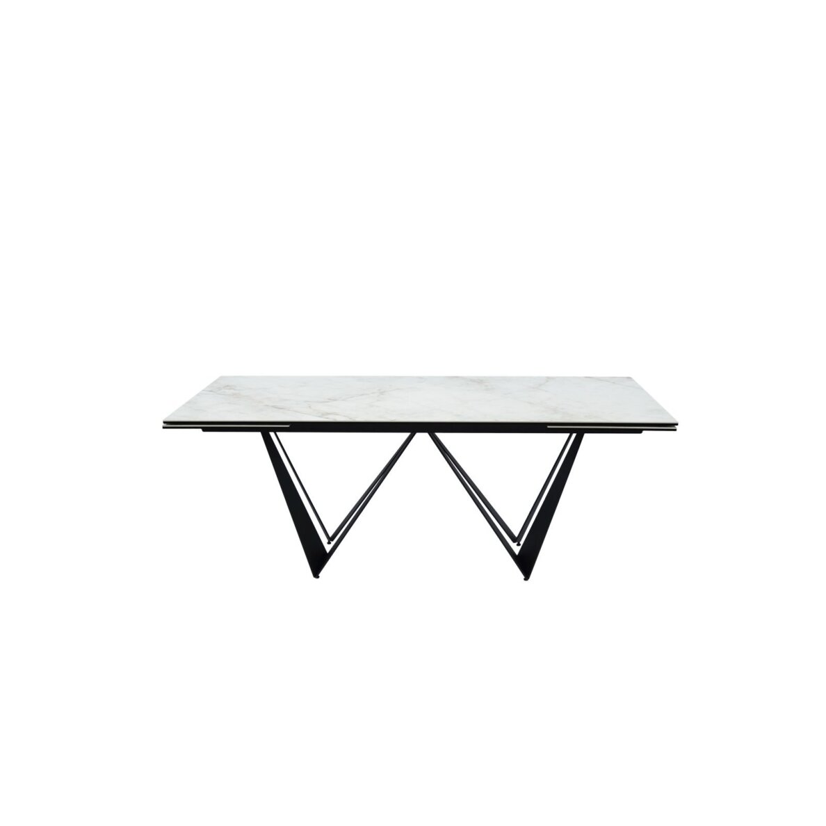 Išskleidžiamas valgomojo stalas ROMA 200-300x100 cm, balta 2 Išskleidžiamas valgomojo stalas ROMA 200-300x100 cm, balta 2