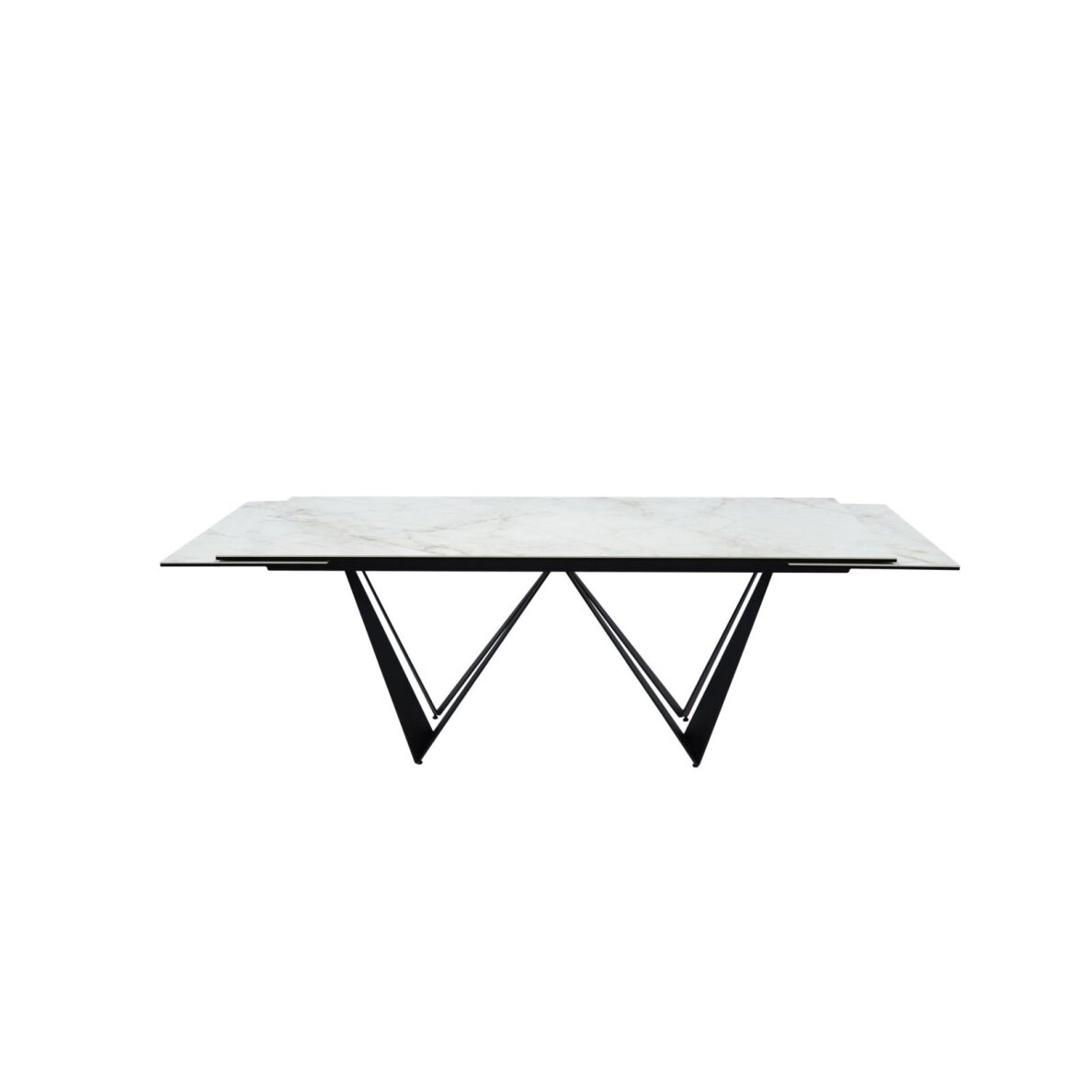 Išskleidžiamas valgomojo stalas ROMA 200-300x100 cm, balta 3