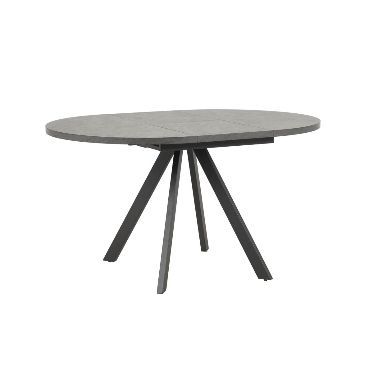 Išskleidžiamas valgomojo stalas RONDO 100-140x100 cm, juoda 1 Išskleidžiamas valgomojo stalas RONDO 100-140x100 cm, juoda 1