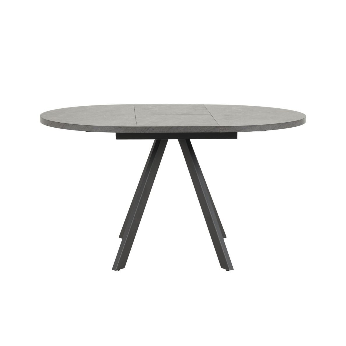 Išskleidžiamas valgomojo stalas RONDO 100-140x100 cm, juoda 2