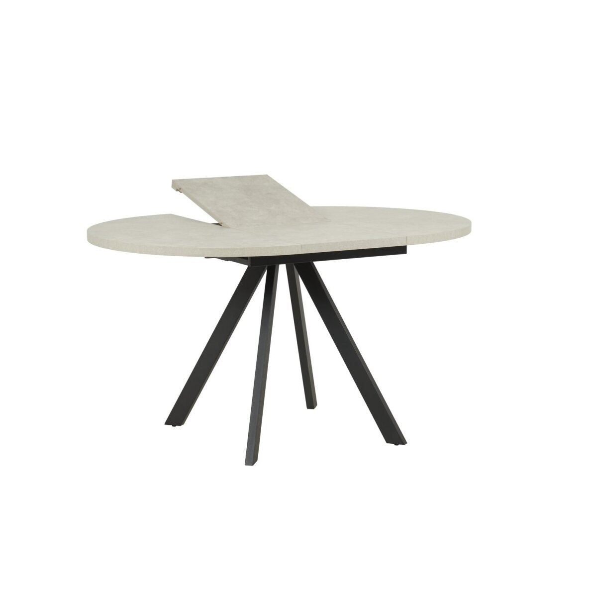 Išskleidžiamas valgomojo stalas RONDO 100-140x100 cm, pilka 3